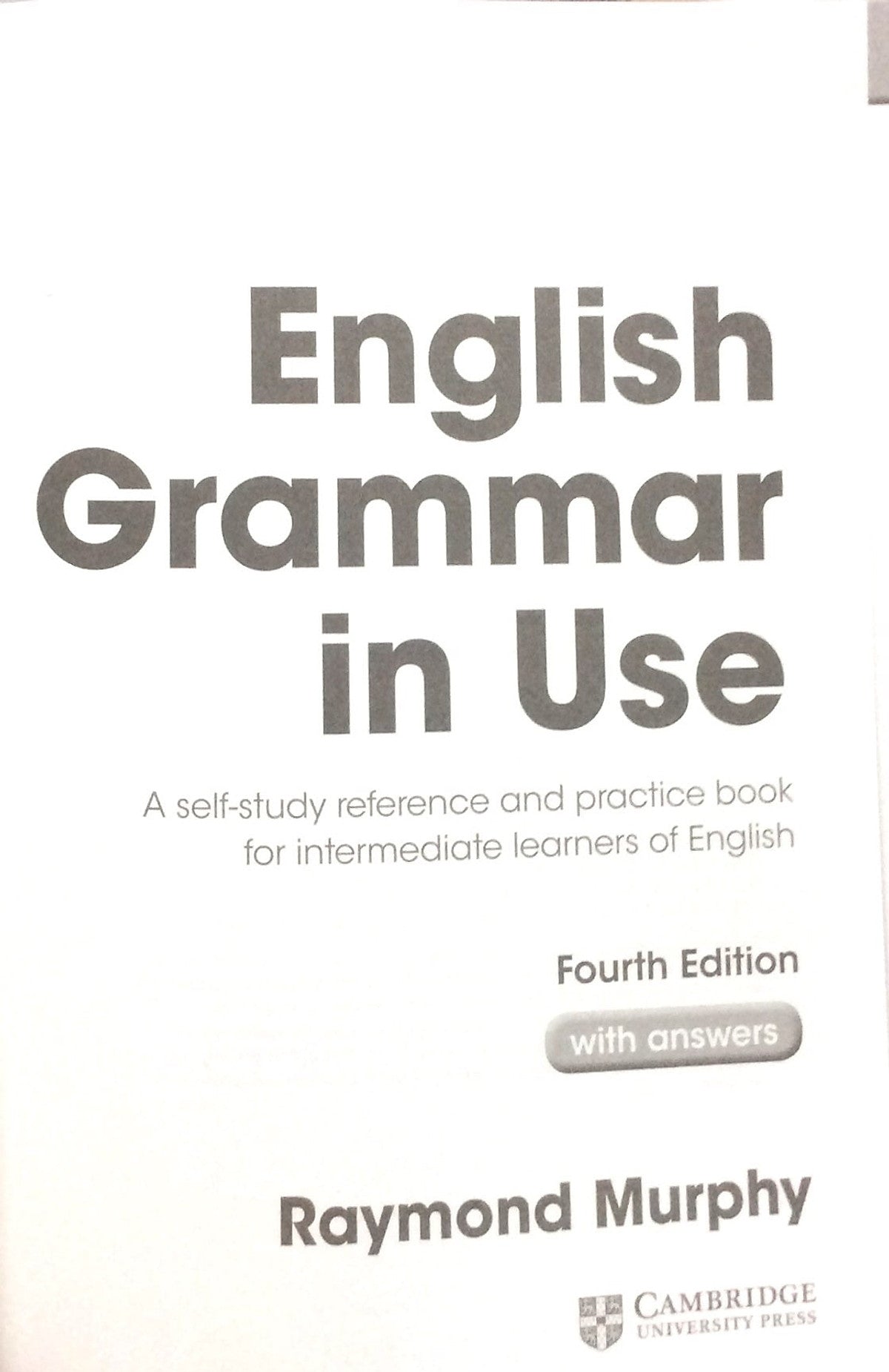 English Grammar In Use Book W Ans