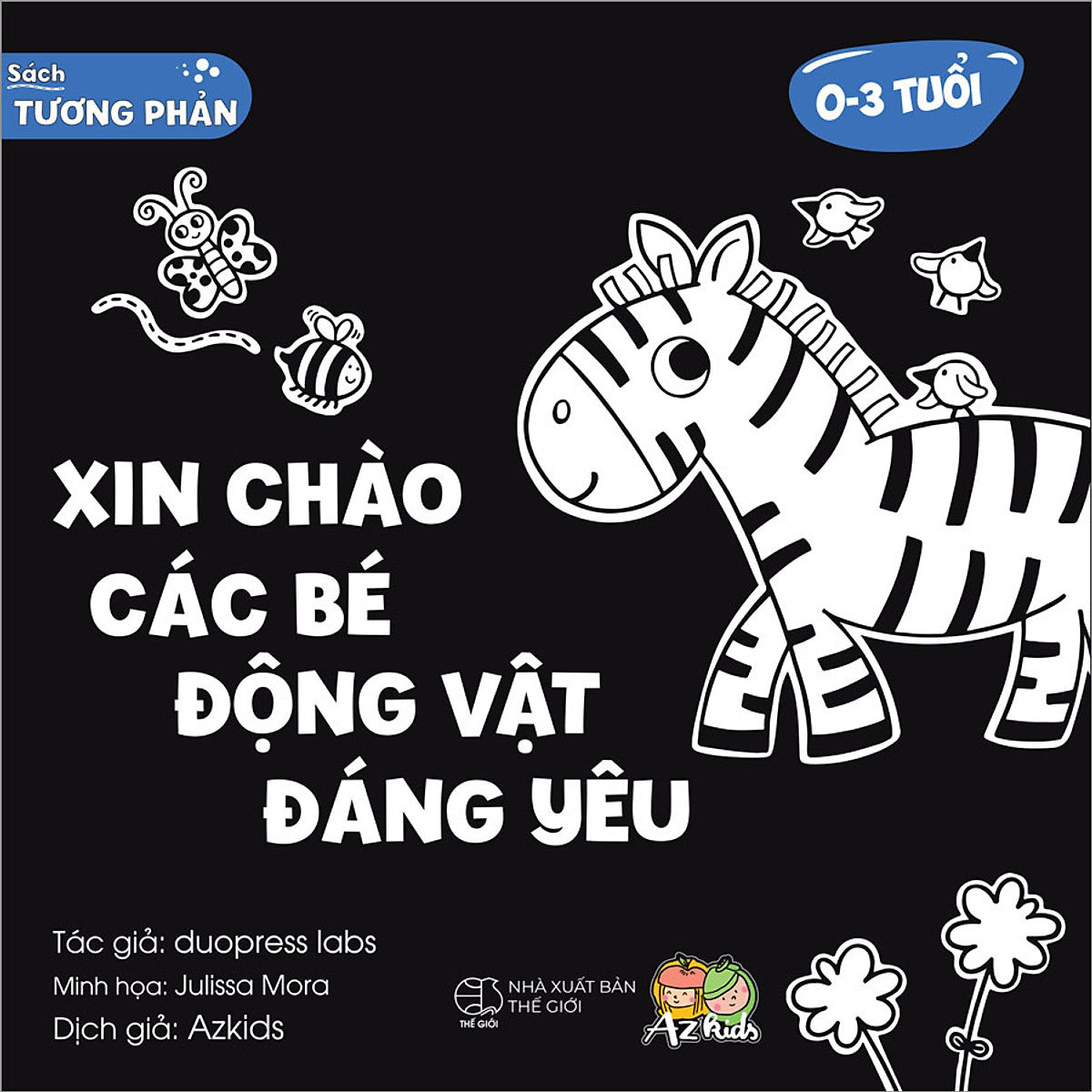 Combo 4 Cuốn: Bộ Sách Tương Phản - Kích Thích Thị Giác Trẻ Sơ Sinh (Tặng Kèm 6 Thẻ Kích Thích Thị Giác)