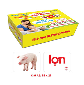 Bộ Thẻ Học Flashcard Thông Minh Song Ngữ Loại To 15 X 21 Cm/ Đồ Chơi Giáo Dục Cho Bé