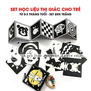 Set Học Liệu Kích Thích Thị Giác Cho Trẻ Sơ Sinh Dạng Đứng Zig Zac Flasdcards