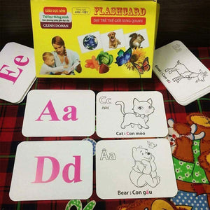 Bộ Thẻ Học Thông Minh Flashcard Song Ngữ Cho Bé