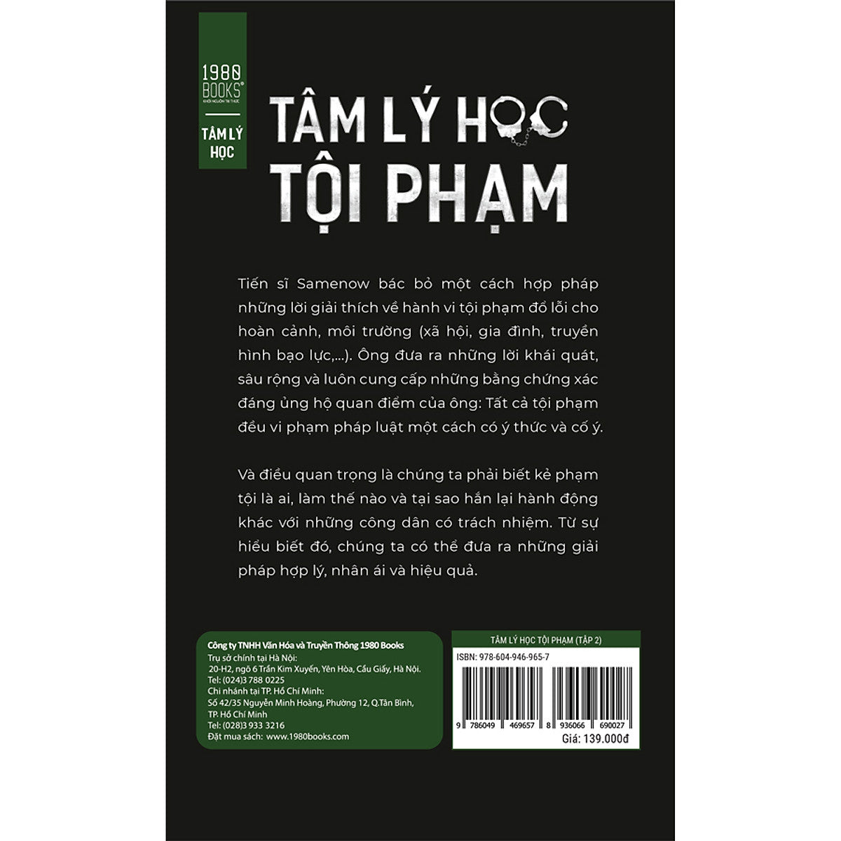 Tâm Lý Học Tội Phạm - Tập 2