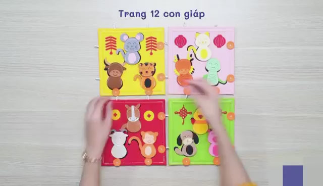 Sách Vải Tết 12 Con Giáp