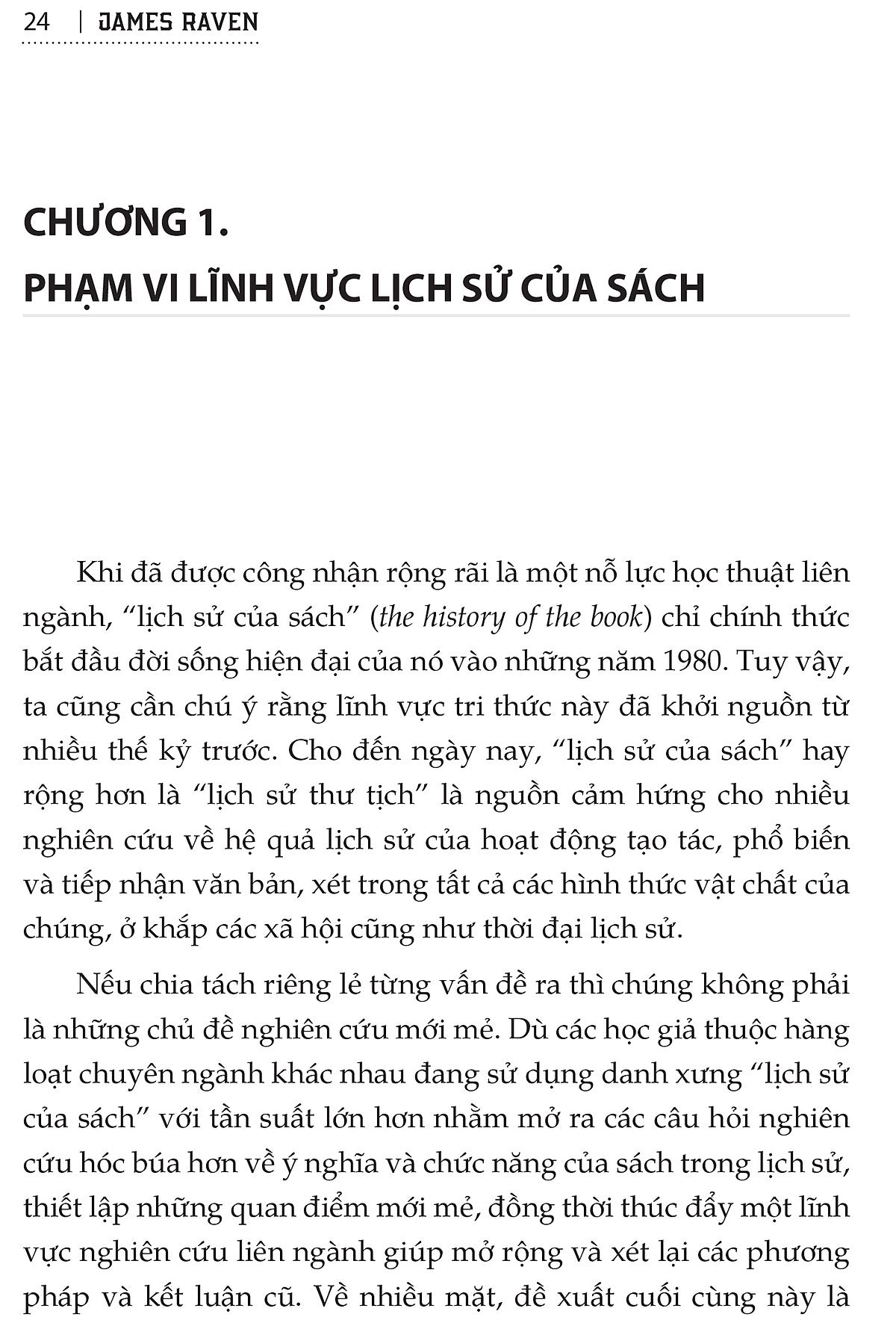 Lịch Sử Của Sách