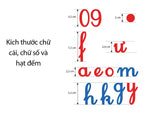 Tải hình ảnh vào trình xem Thư viện, Hộp Học Cụ Montessori - Bảng Chữ Cái Rời Anh-Việt; Số Và Số Lượng
